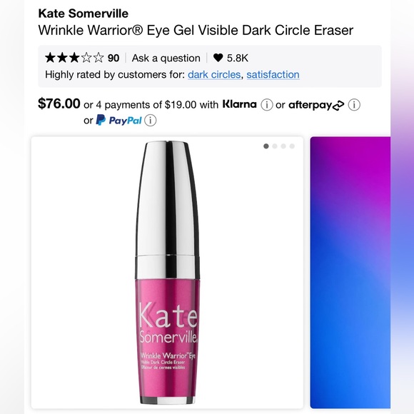 Kate Somerville wrinkle warrior eye gel - Picture 3 of 9